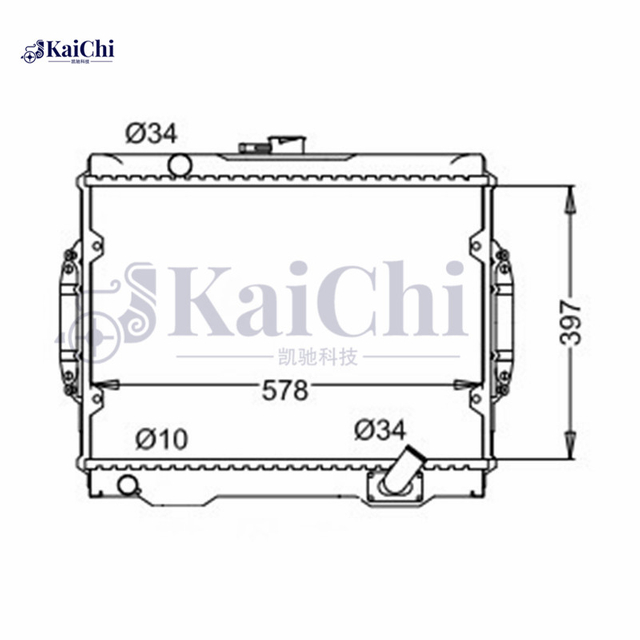 68156 Coolant Radiator For Mitsubishi L200 2.5D 87-96