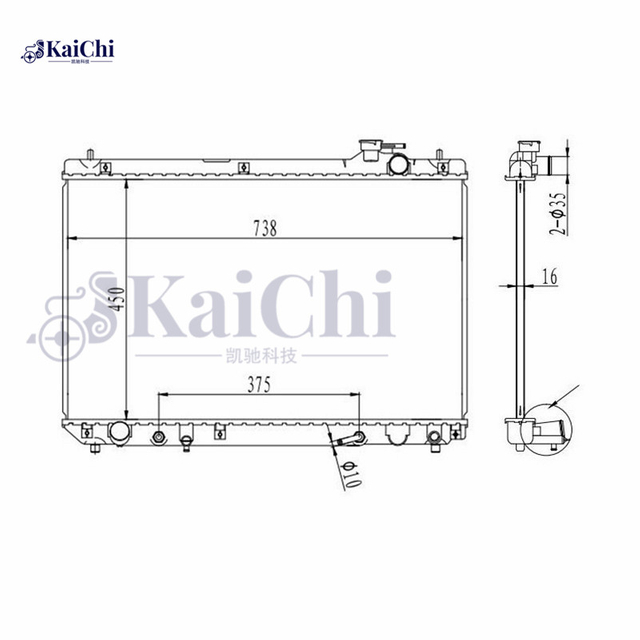 2542 Aftermarket Auto Radiator For Lexus RX300 3.0L 2001-2003