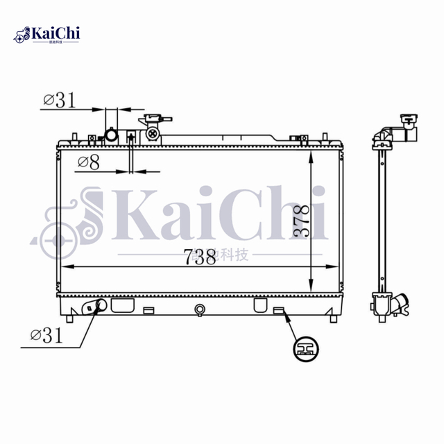 68507 Nissens Coolant Radiator For 07-13 Mazda 6 GH 2.0L Manual